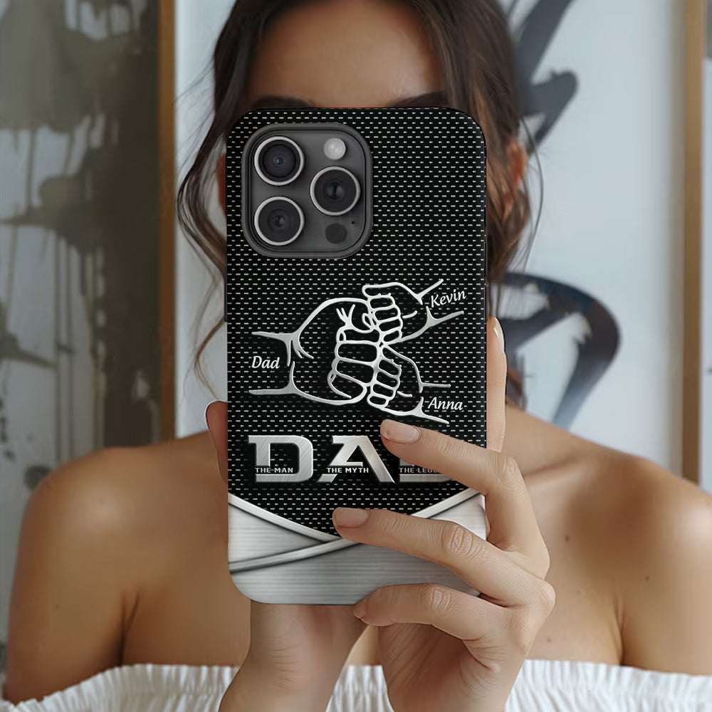 Dad The Man The Myth The Legend First Bump - Personalized Father Full Print Phone Case