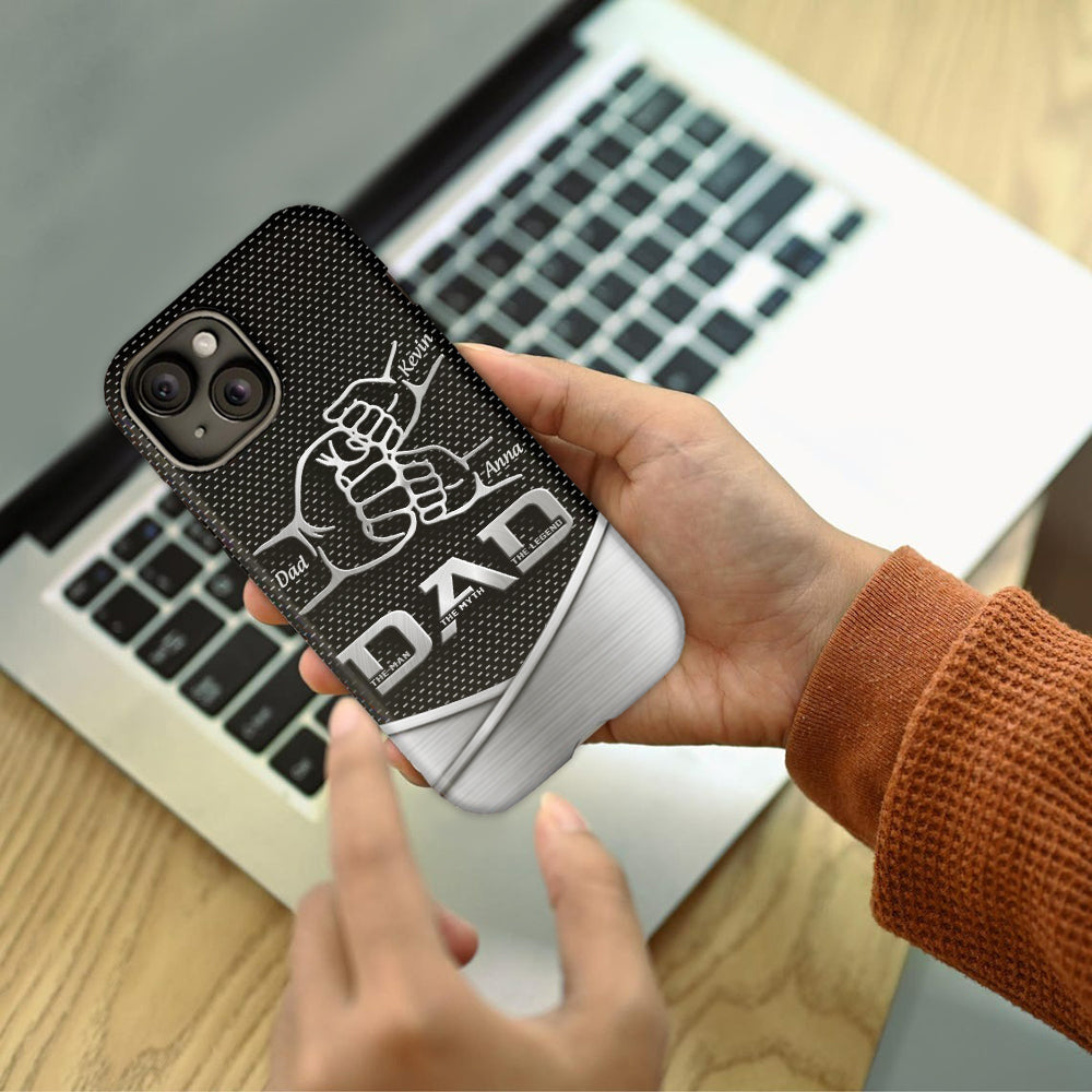 Dad The Man The Myth The Legend First Bump - Personalized Father Full Print Phone Case