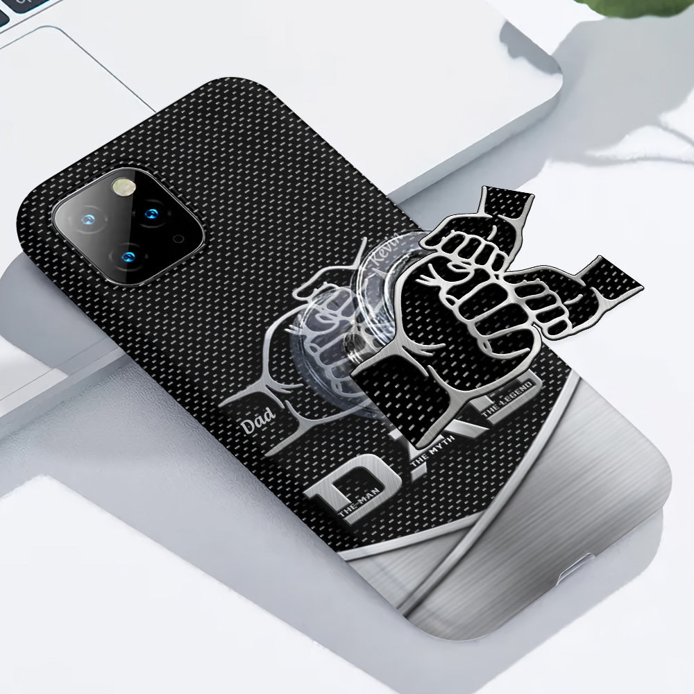 Dad The Man The Myth The Legend First Bump - Personalized Father Full Print Phone Case
