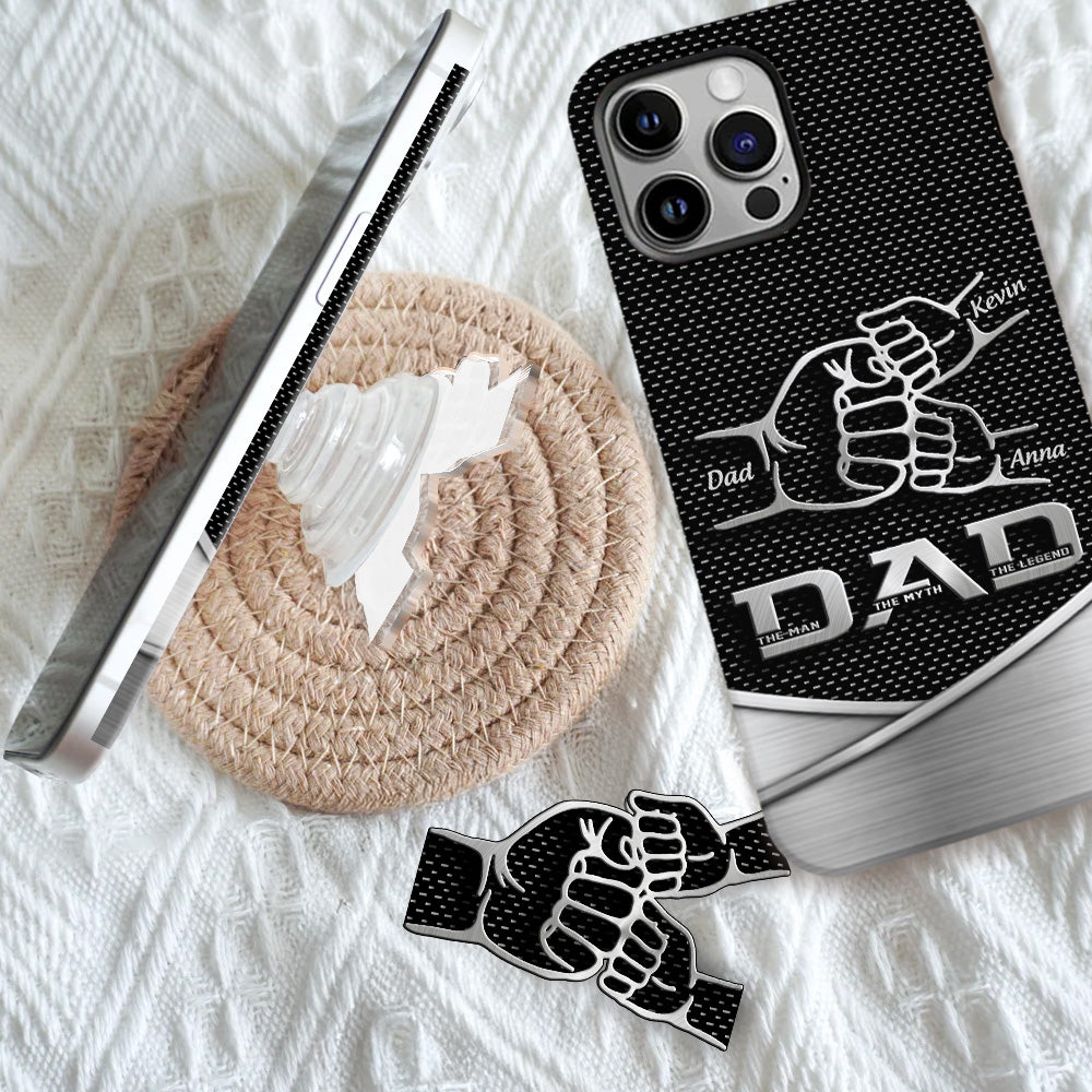 Dad The Man The Myth The Legend First Bump - Personalized Father Full Print Phone Case