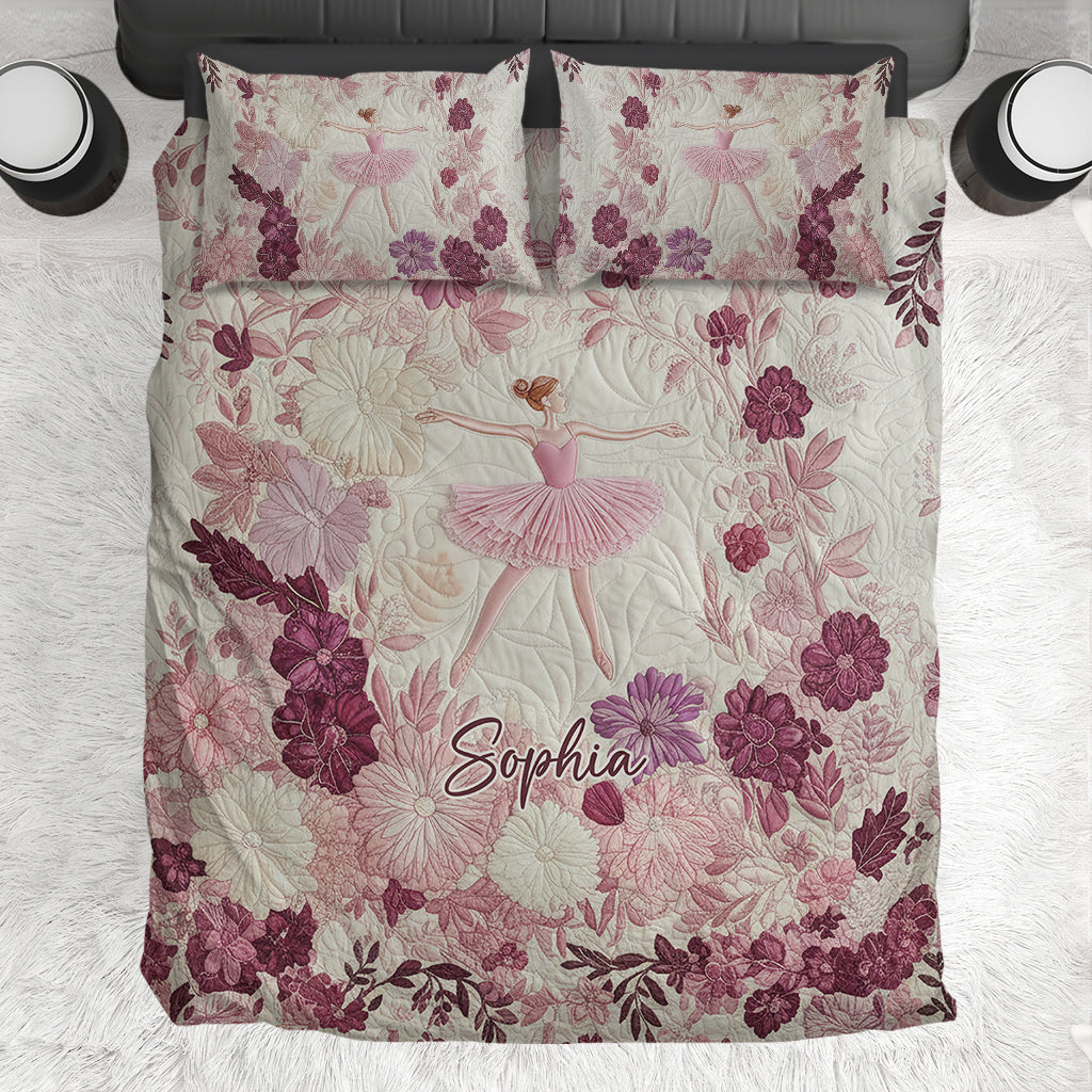 Ballet Dancer Ballerina Gift - Personalized Ballet Bedding Set