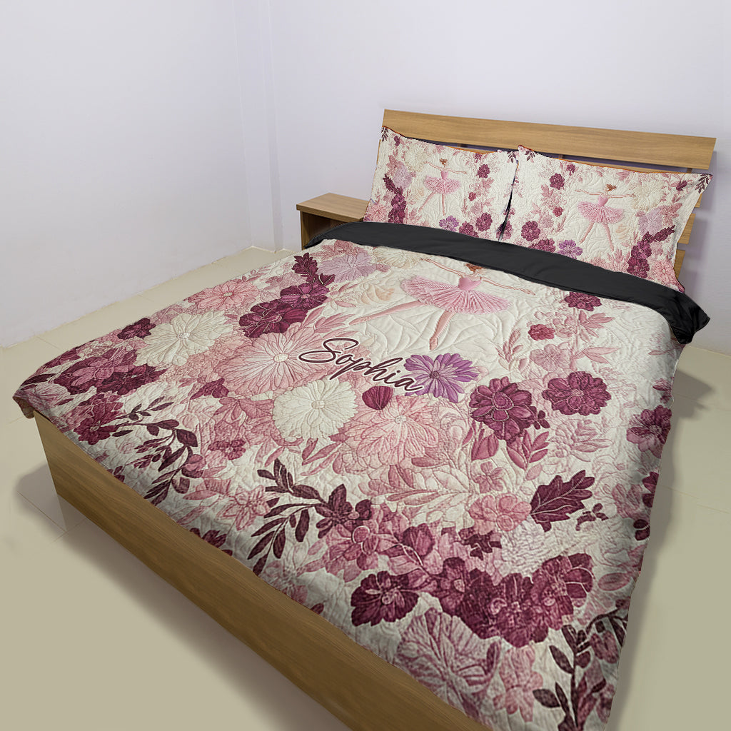 Ballet Dancer Ballerina Gift - Personalized Ballet Bedding Set