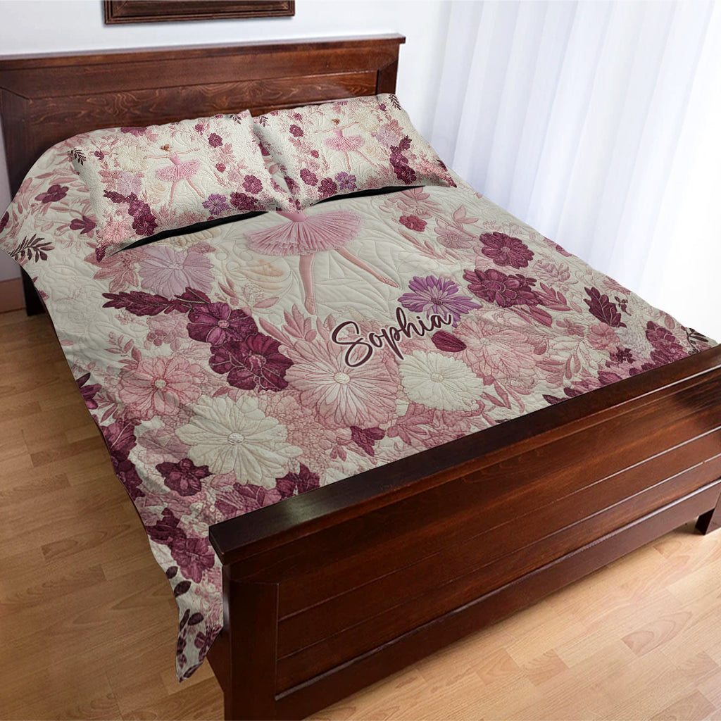 Ballet Dancer Ballerina Gift - Personalized Ballet Bedding Set