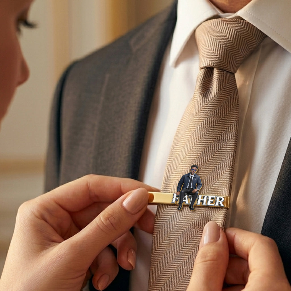 Luxus Männer - Personalisierte Vater Krawattennadel