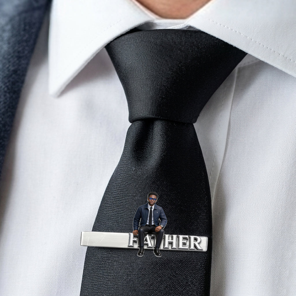 Luxus Männer - Personalisierte Vater Krawattennadel