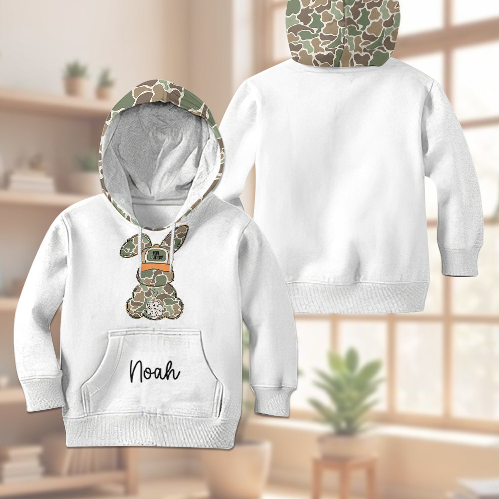 Egg Hunter - Personalized Kid Hoodie & Kid Jogger Sweatpants