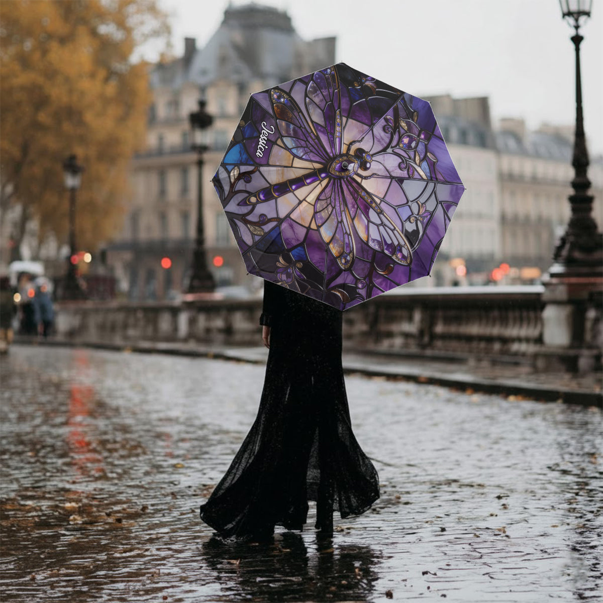 Libellule Majestueuse - Parapluie Libellule Personnalisé