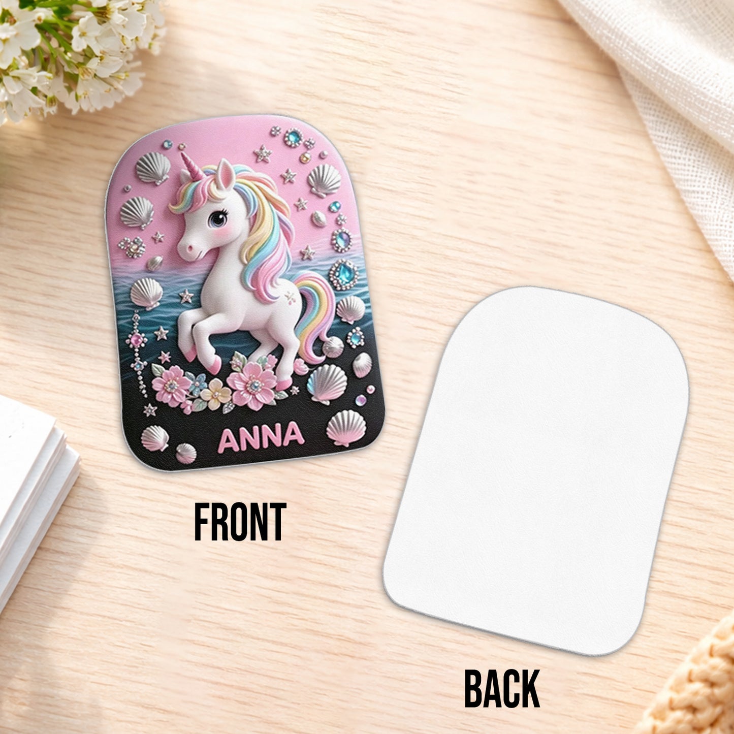 Back To School Gift Idea - Personalized Kid Changeable Leather Patch Backpack