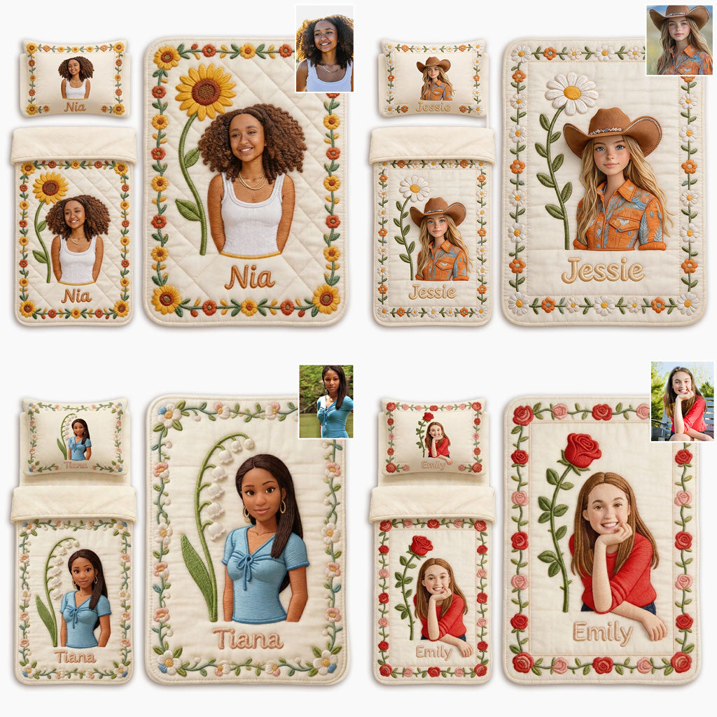 Any Flower, Custom From Photo - Personalized Daughter Nap Mat