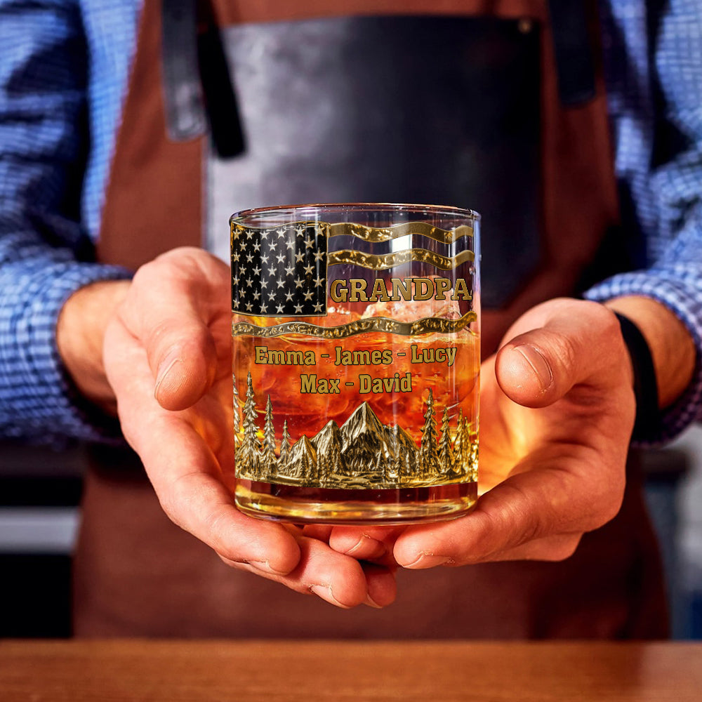 Coole Opas trinken Whiskey – personalisiertes Opa-Whiskeyglas