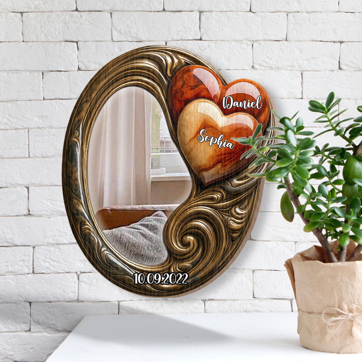 You And Me We Got This - Personalized Couple Wall Hanging Mirror
