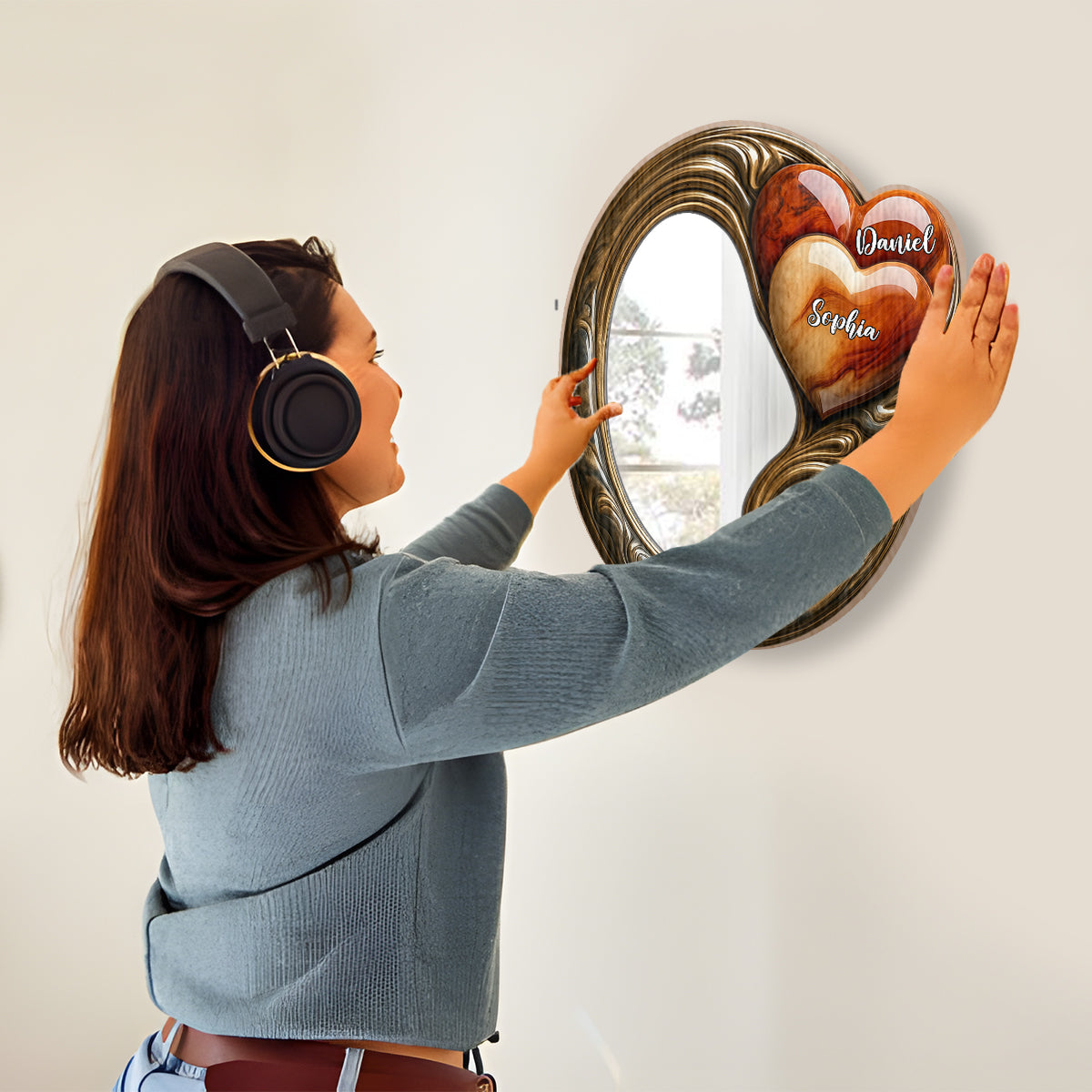 You And Me We Got This - Personalized Couple Wall Hanging Mirror