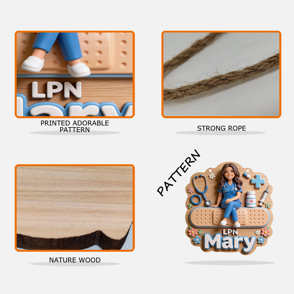 Welcome To My Office - Personalized Nurse Custom Shaped Wood Sign