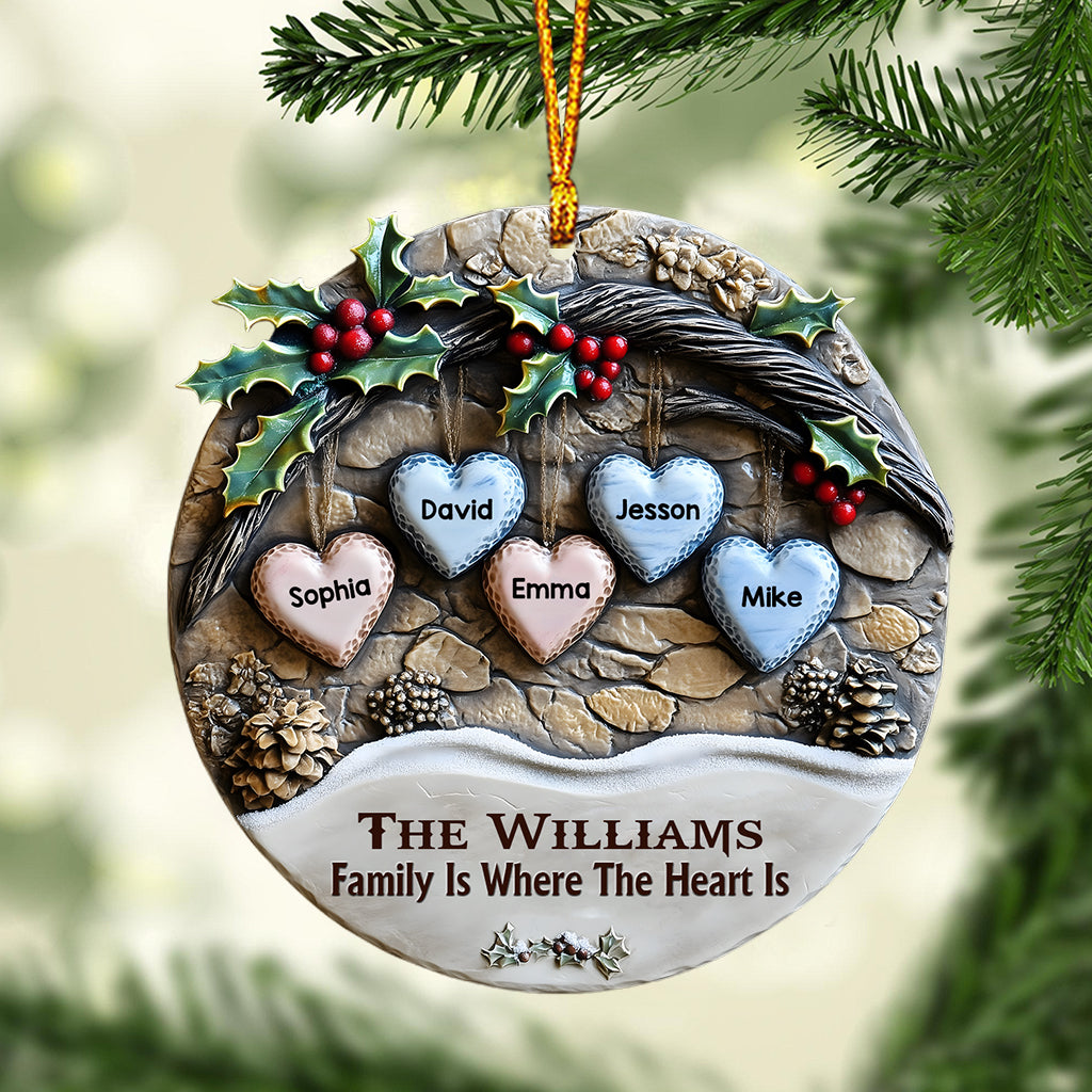 Merry Christmas - Personalized Family Ornament