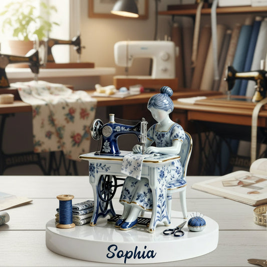 Love Sewing - Personalized Sewing Custom Shaped Acrylic Plaque