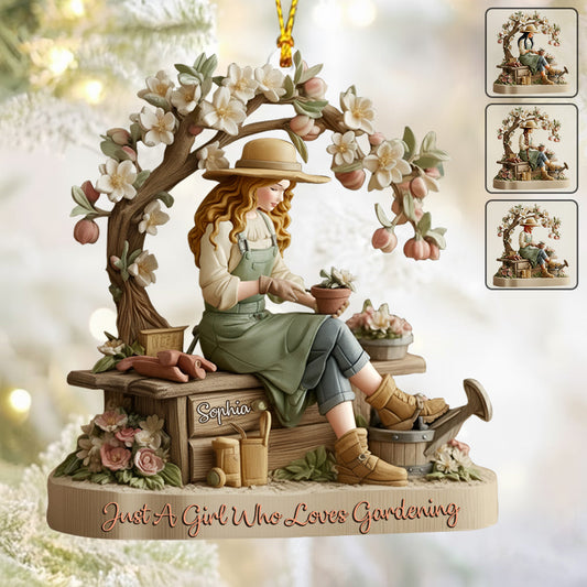 Love Gardening - Personalized Gardening Ornament