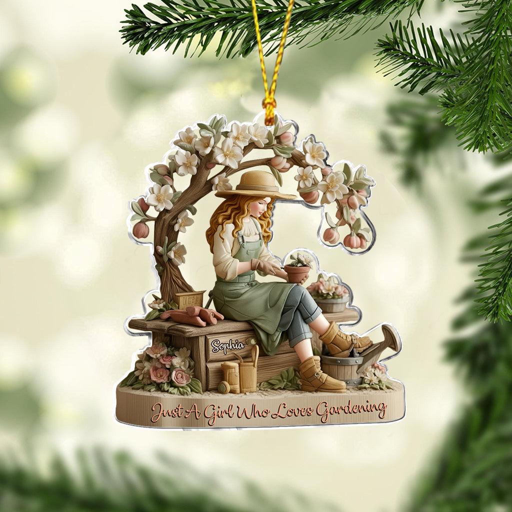 Love Gardening - Personalized Gardening Ornament