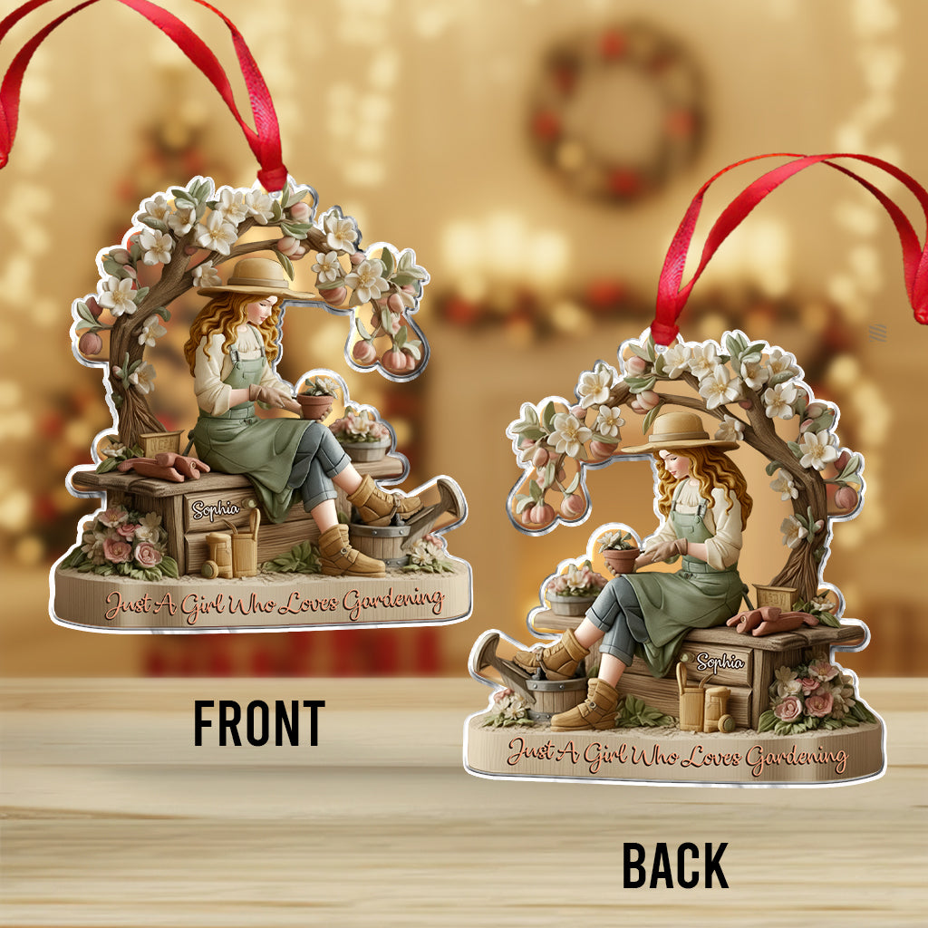 Love Gardening - Personalized Gardening Ornament