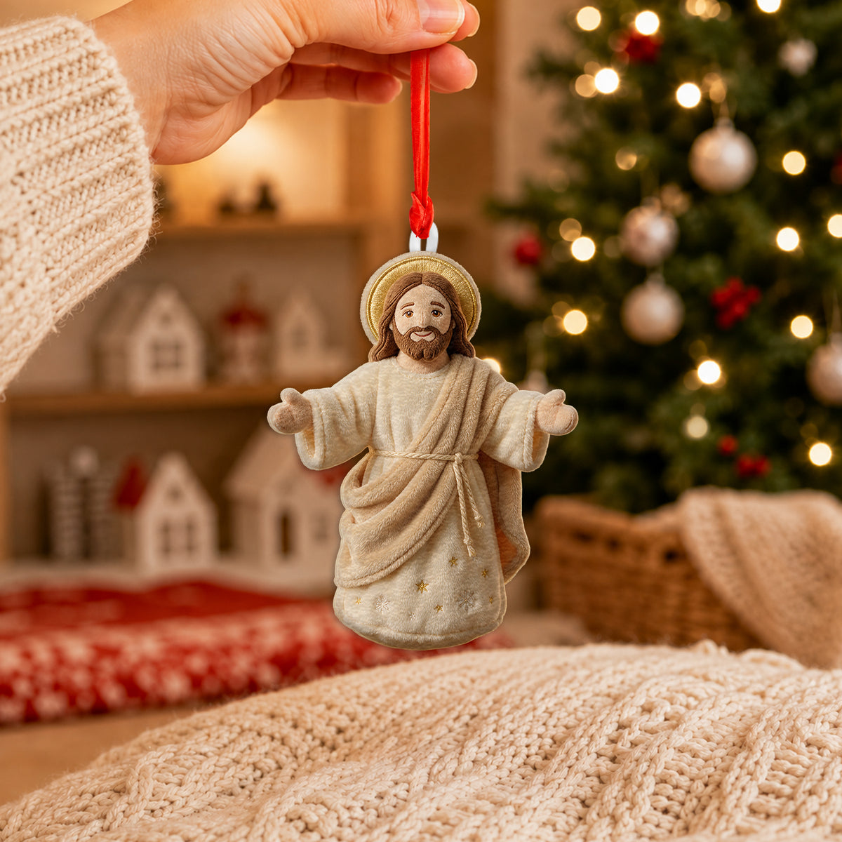 Christmas Eve - Personalized Christian Plush Ornament