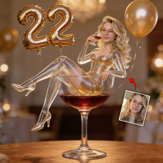 Custom Any Photo - Personalized Birthday Custom Shaped Acrylic Plaque