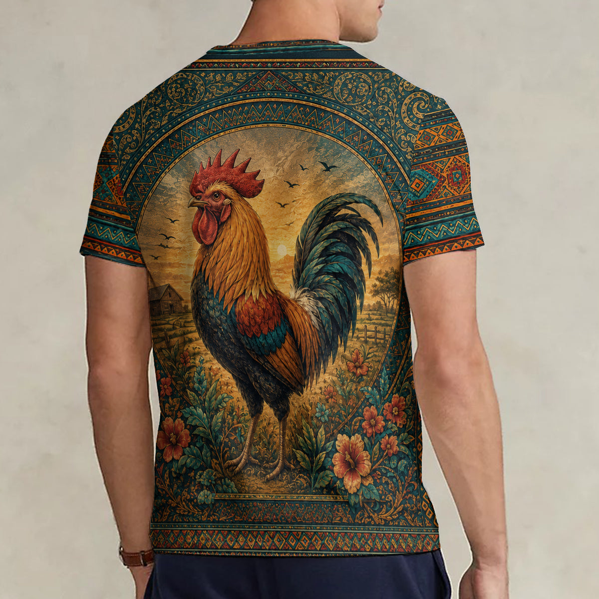 Just A Girl Who Loves Chicken - Personalized Chicken Fully Printed V-Neck T-Shirt