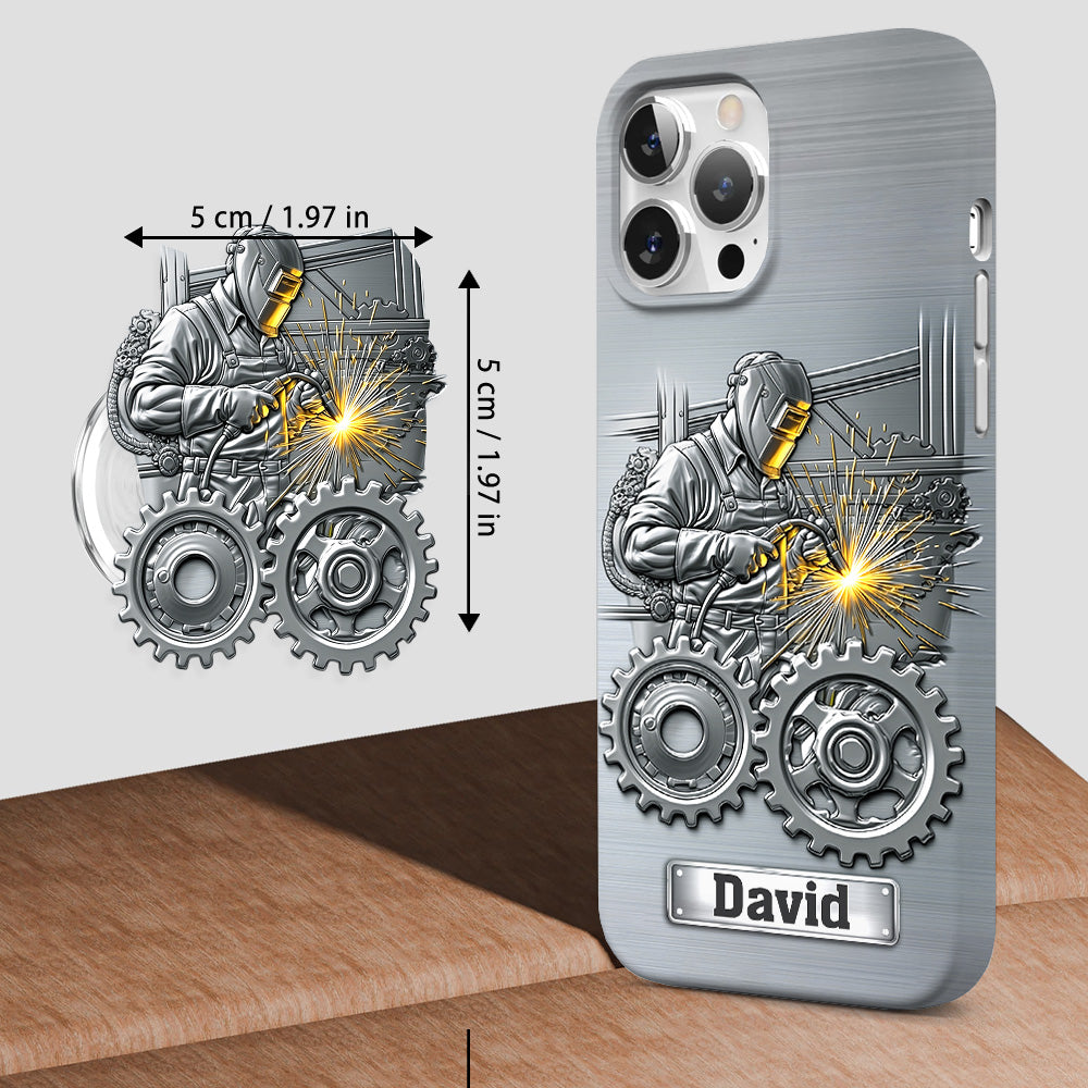 Aus Starken werden Schweißer – Personalisierte Handyhülle mit Schweißer-Motiv