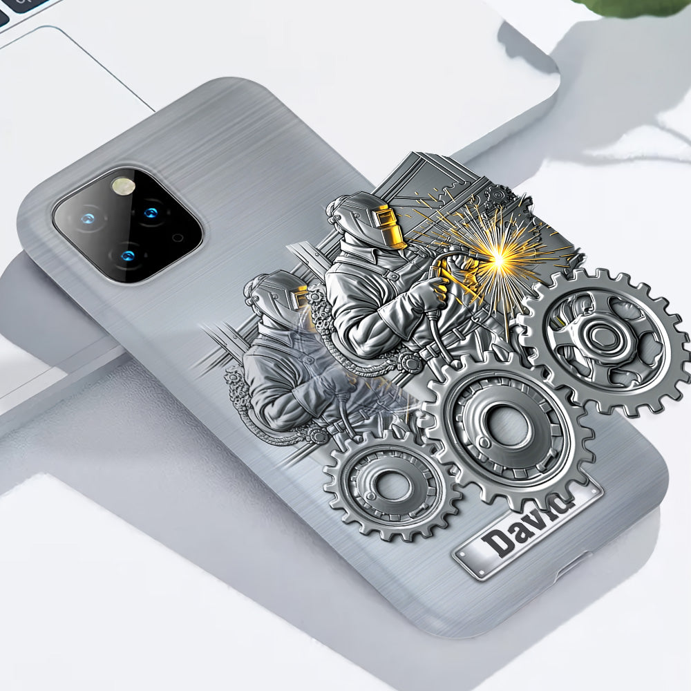 Aus Starken werden Schweißer – Personalisierte Handyhülle mit Schweißer-Motiv