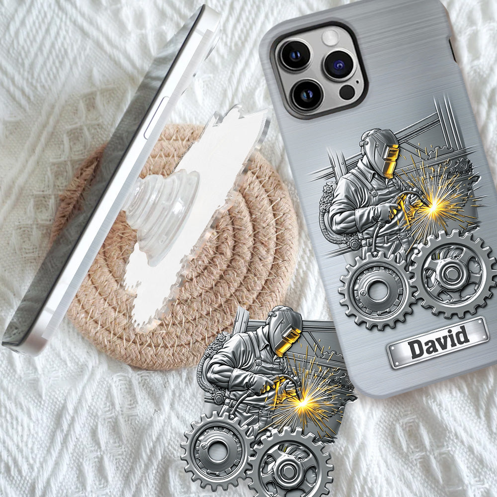 Aus Starken werden Schweißer – Personalisierte Handyhülle mit Schweißer-Motiv
