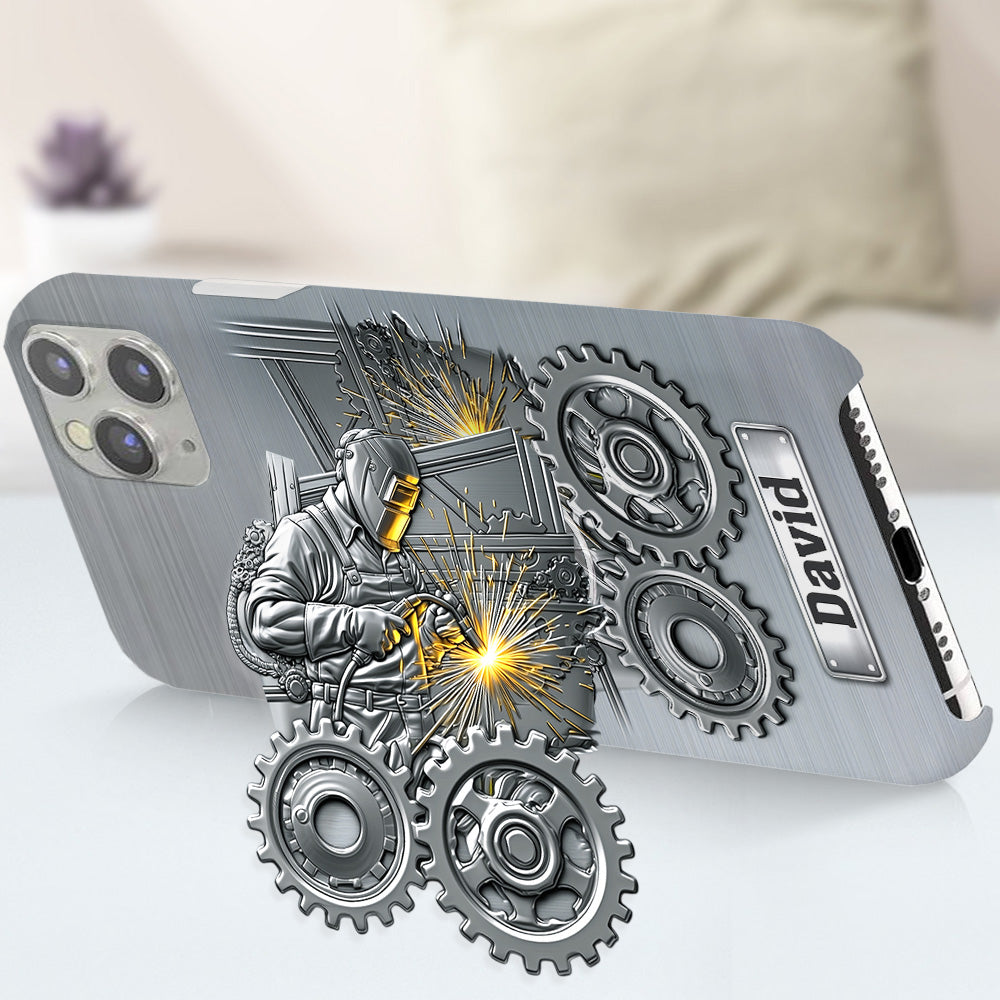 Aus Starken werden Schweißer – Personalisierte Handyhülle mit Schweißer-Motiv