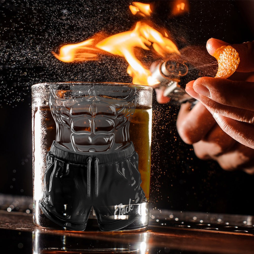 Funny Couple - Personalized Couple Whiskey Glass