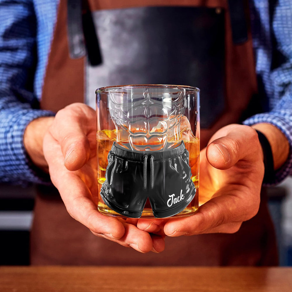 Funny Couple - Personalized Couple Whiskey Glass