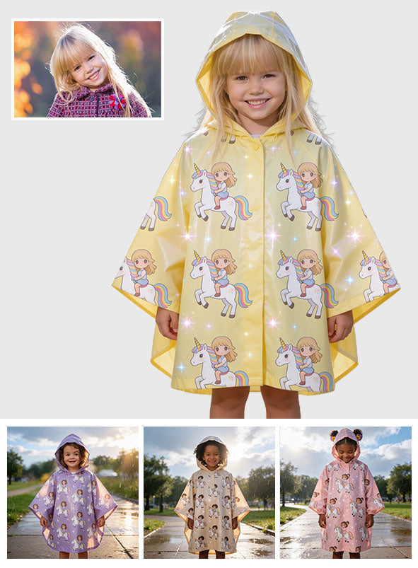 Must-have Item for Kids - Personalized Kid Rain Poncho Coat