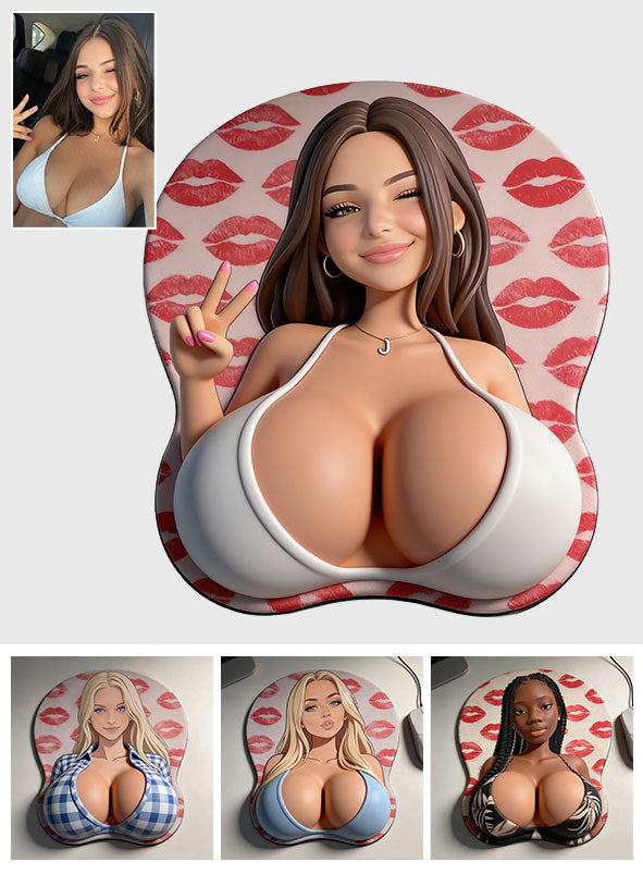 Custom Any Photo - Personalized Spicy Couple 3D Mouse Pad