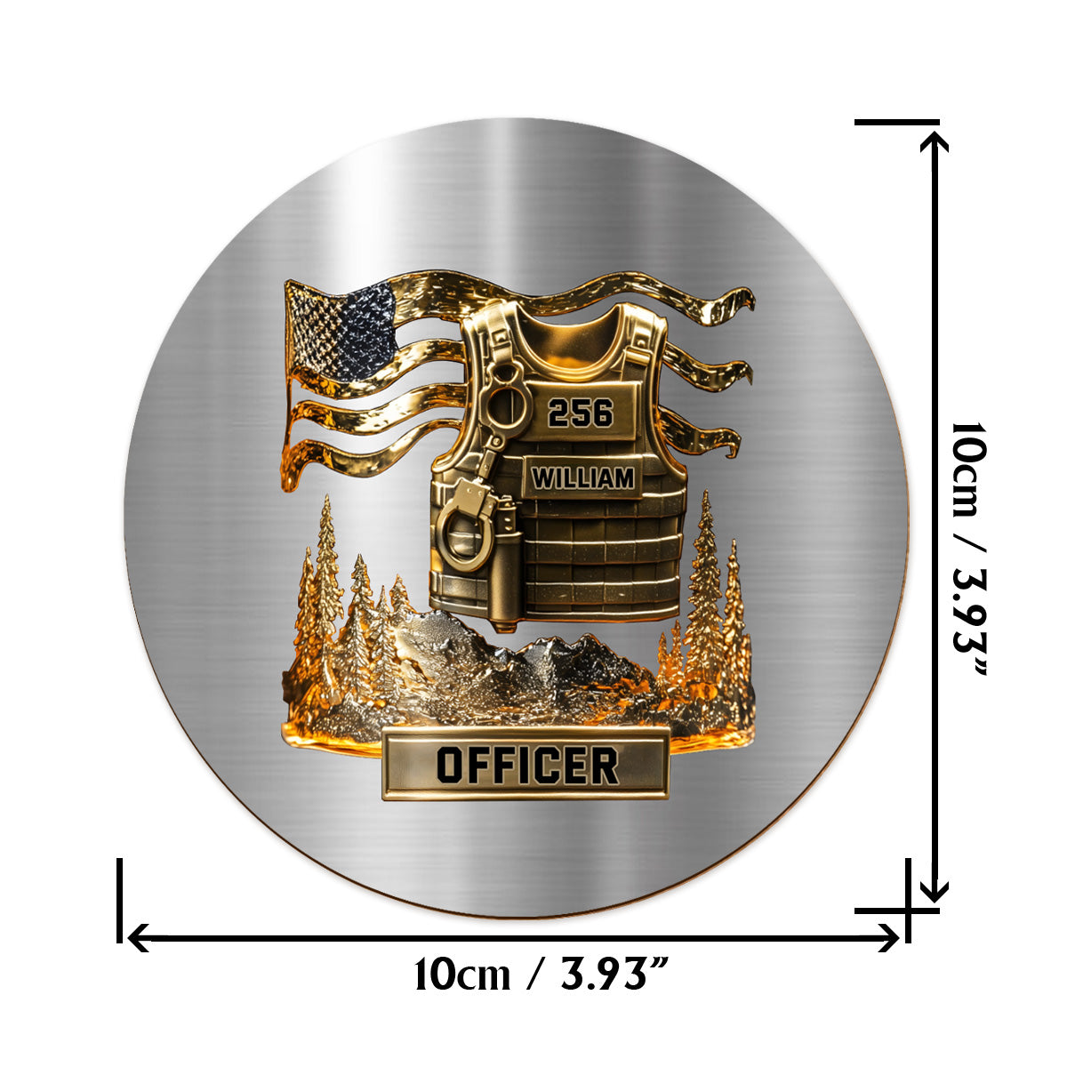 Serve And Protect - Personalized Police Officer Whiskey Glass