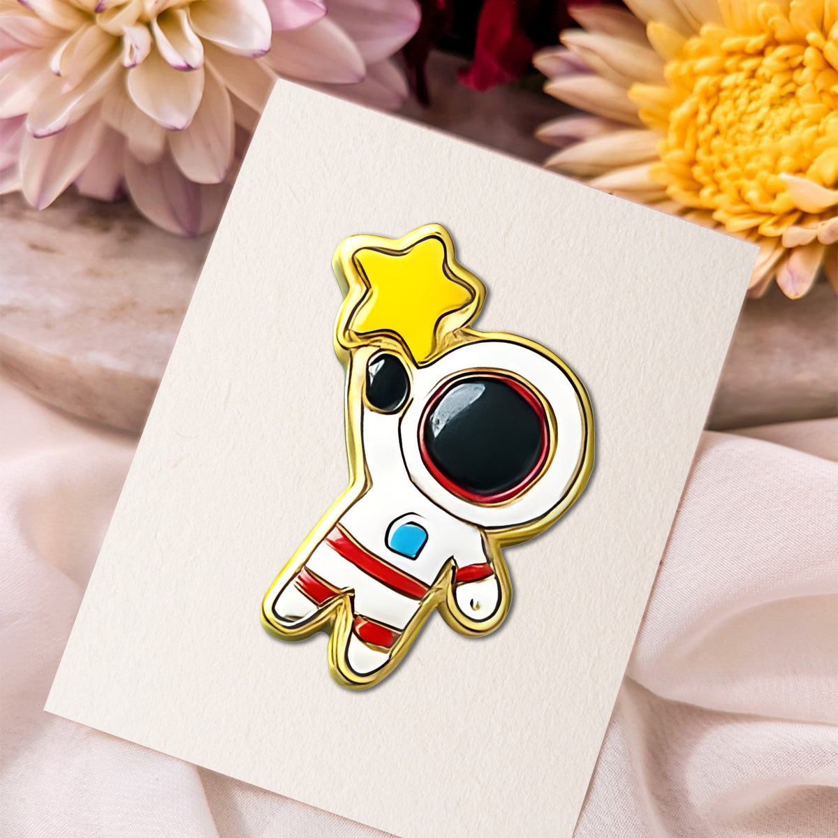 Cute Astronaut Pin Collection - Personalized Kid Pin