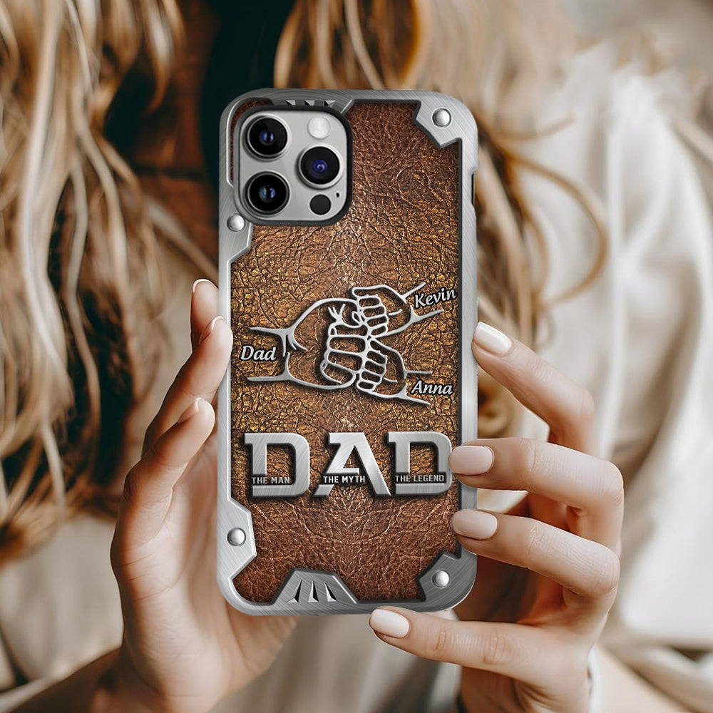 Dad The Man The Myth The Legend First Bump - Personalized Father Full Print Phone Case