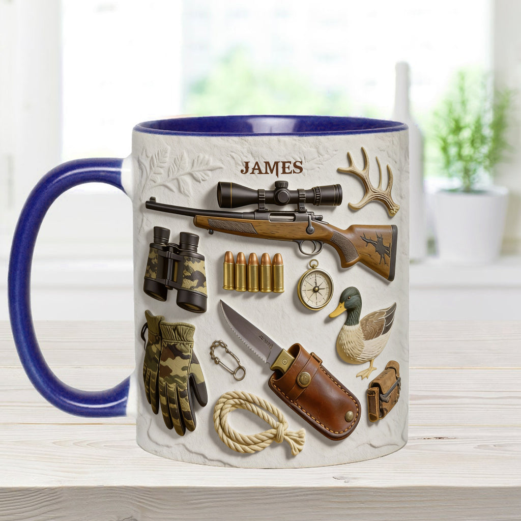 Love Hunting - Personalized Hunting Accent Mug & Coaster