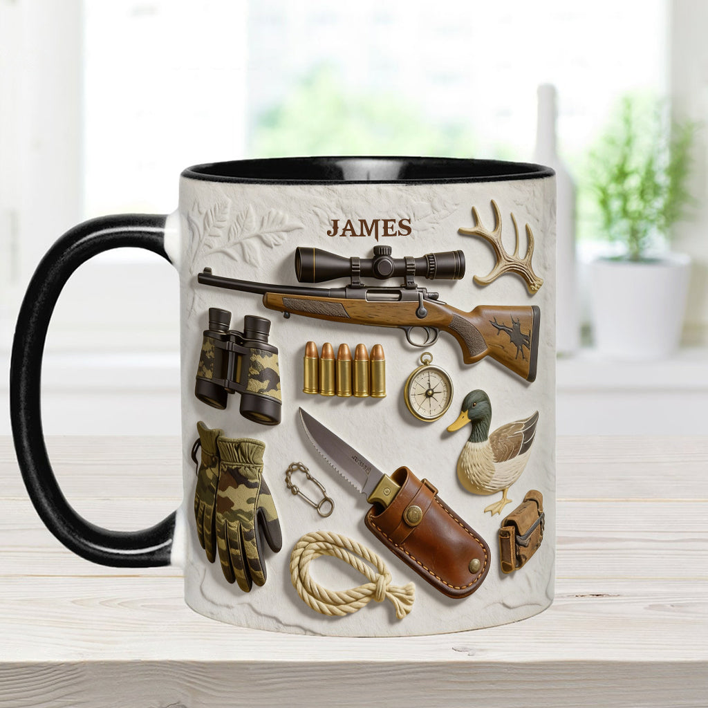 Love Hunting - Personalized Hunting Accent Mug & Coaster