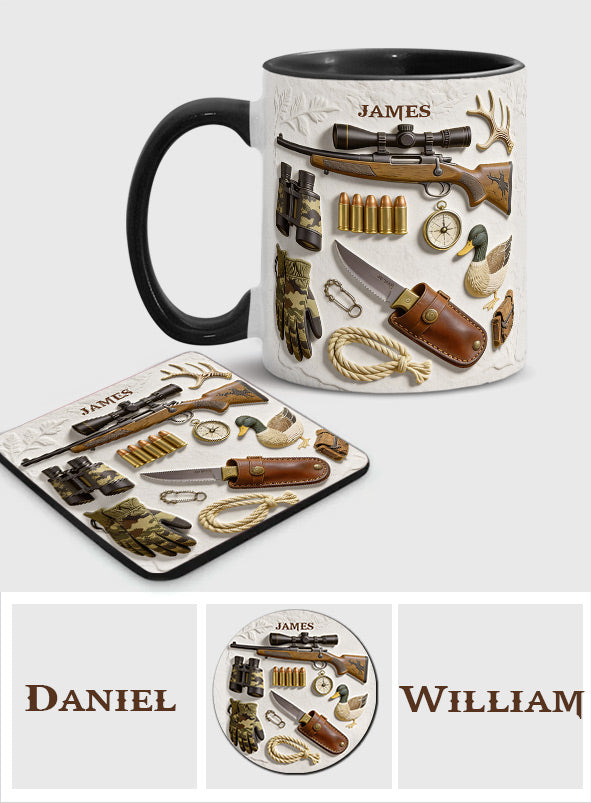 Love Hunting - Personalized Hunting Accent Mug & Coaster