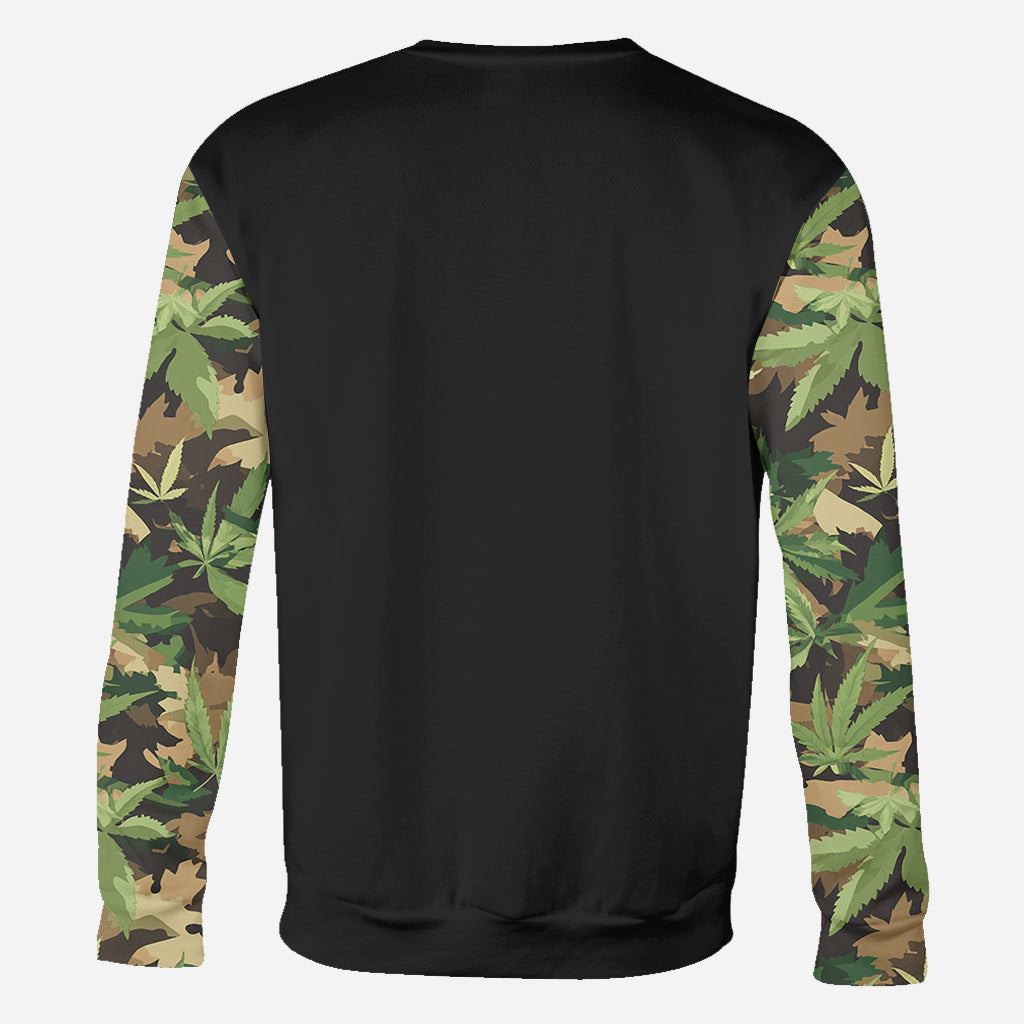 Papa le plus cool du monde - T-shirt personnalisé avec motif cannabis.