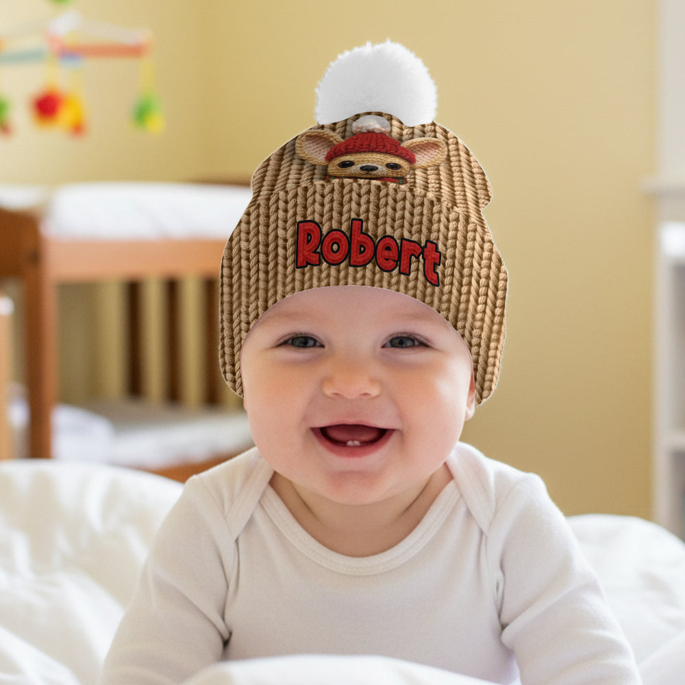 Christmas Dog - Personalized Dog Beanie Hat