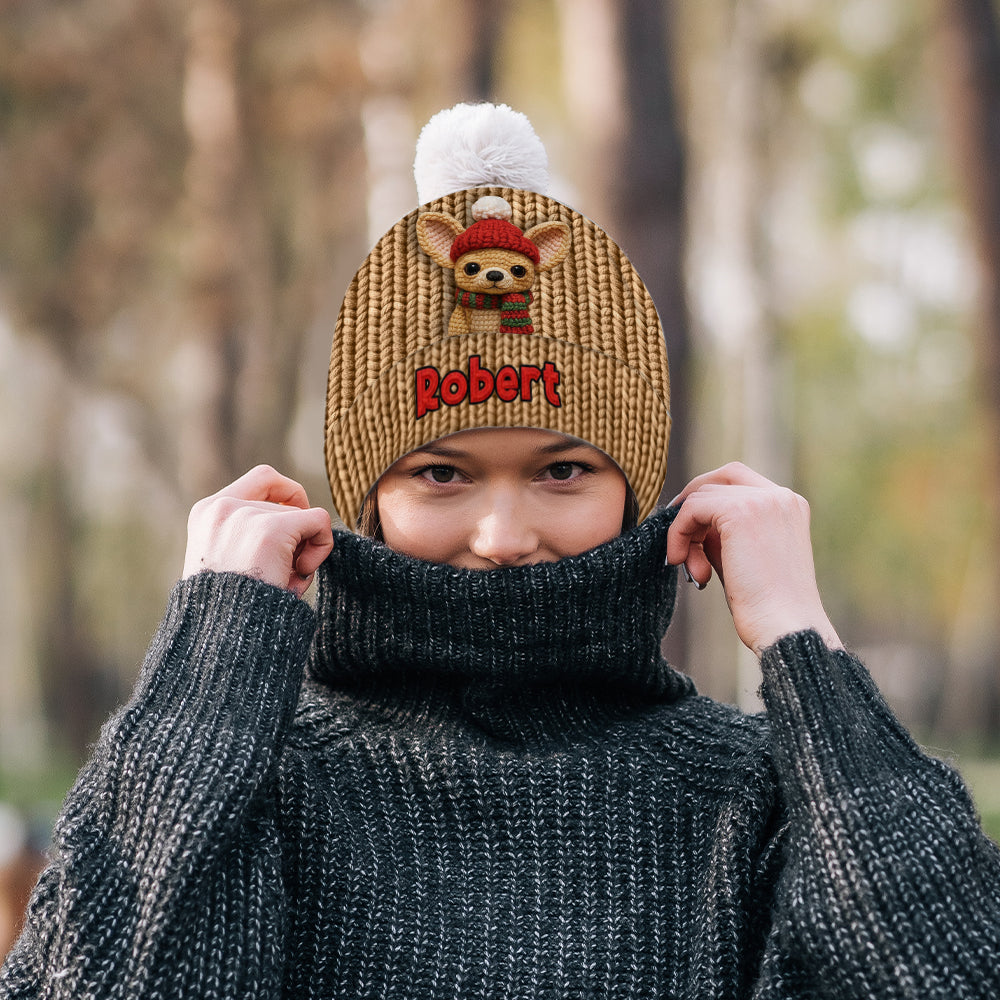 Christmas Dog - Personalized Dog Beanie Hat