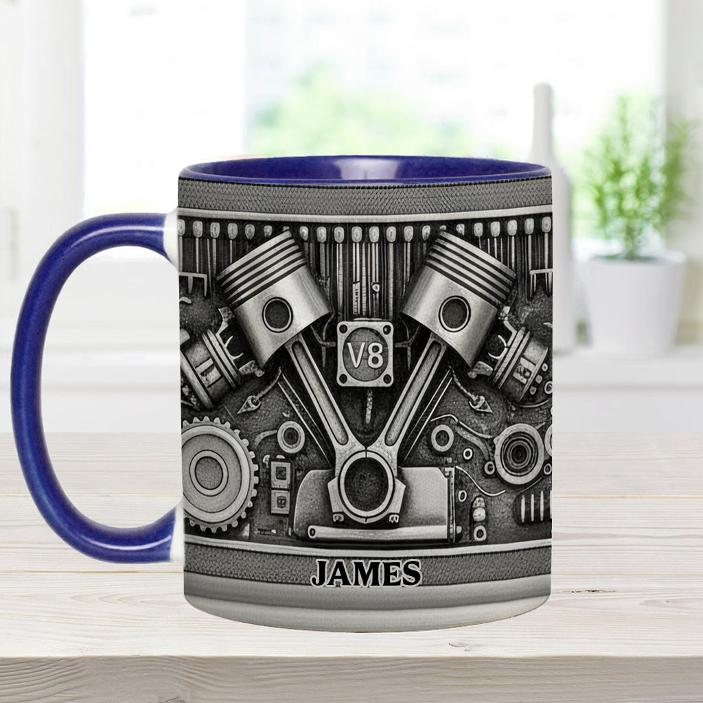 Mechanic Lovers - Personalized Car Lover Accent Mug & Coaster