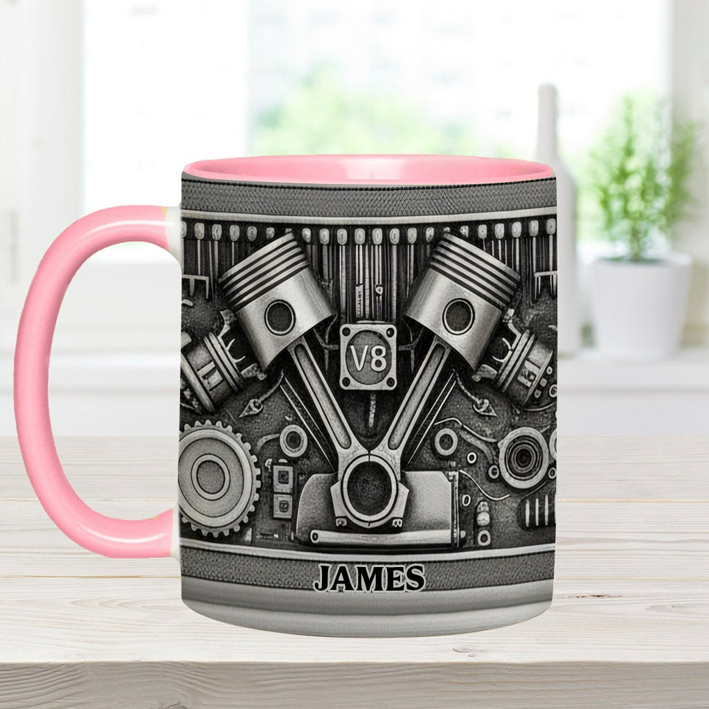 Mechanic Lovers - Personalized Car Lover Accent Mug & Coaster