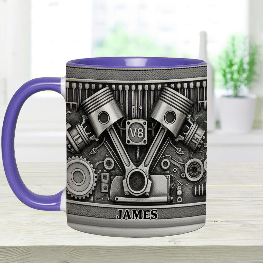Mechanic Lovers - Personalized Car Lover Accent Mug & Coaster