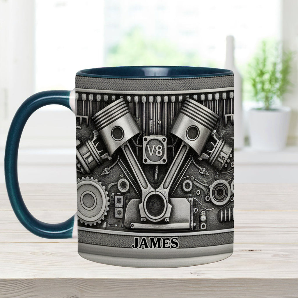 Mechanic Lovers - Personalized Car Lover Accent Mug & Coaster