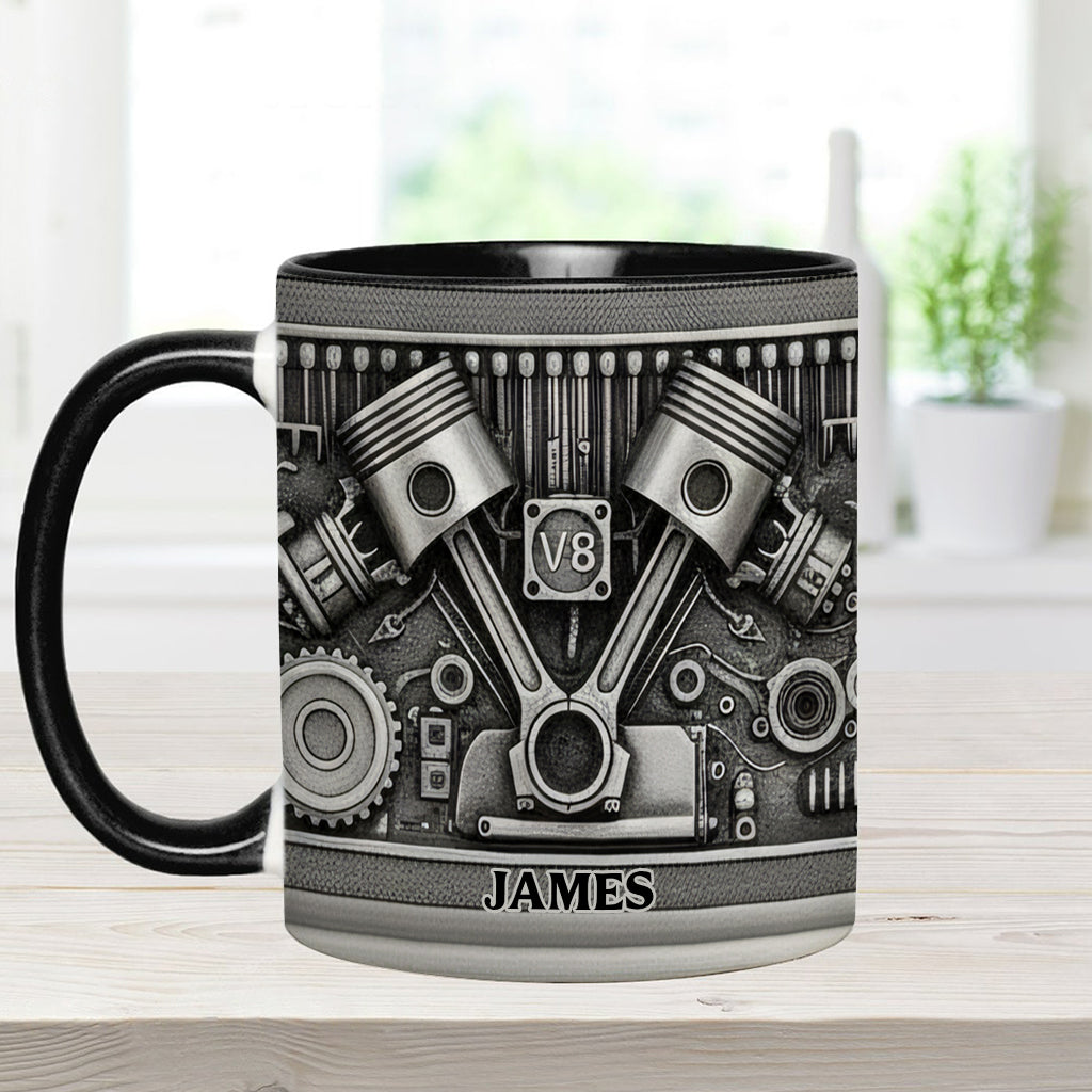 Mechanic Lovers - Personalized Car Lover Accent Mug & Coaster