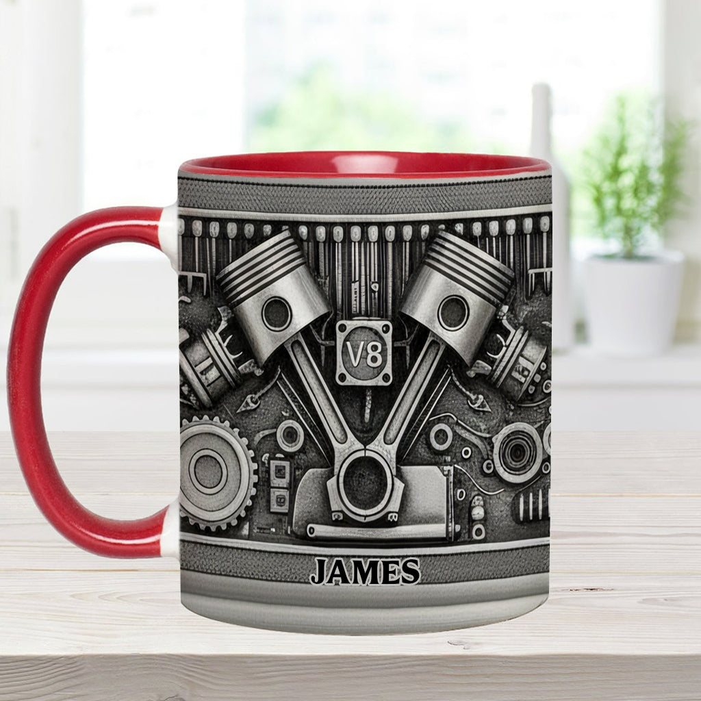Mechanic Lovers - Personalized Car Lover Accent Mug & Coaster
