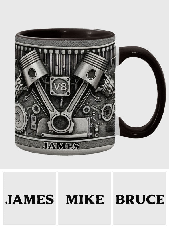 Amateurs de mécanique - Mug et sous-verre personnalisés pour passionnés d'automobile