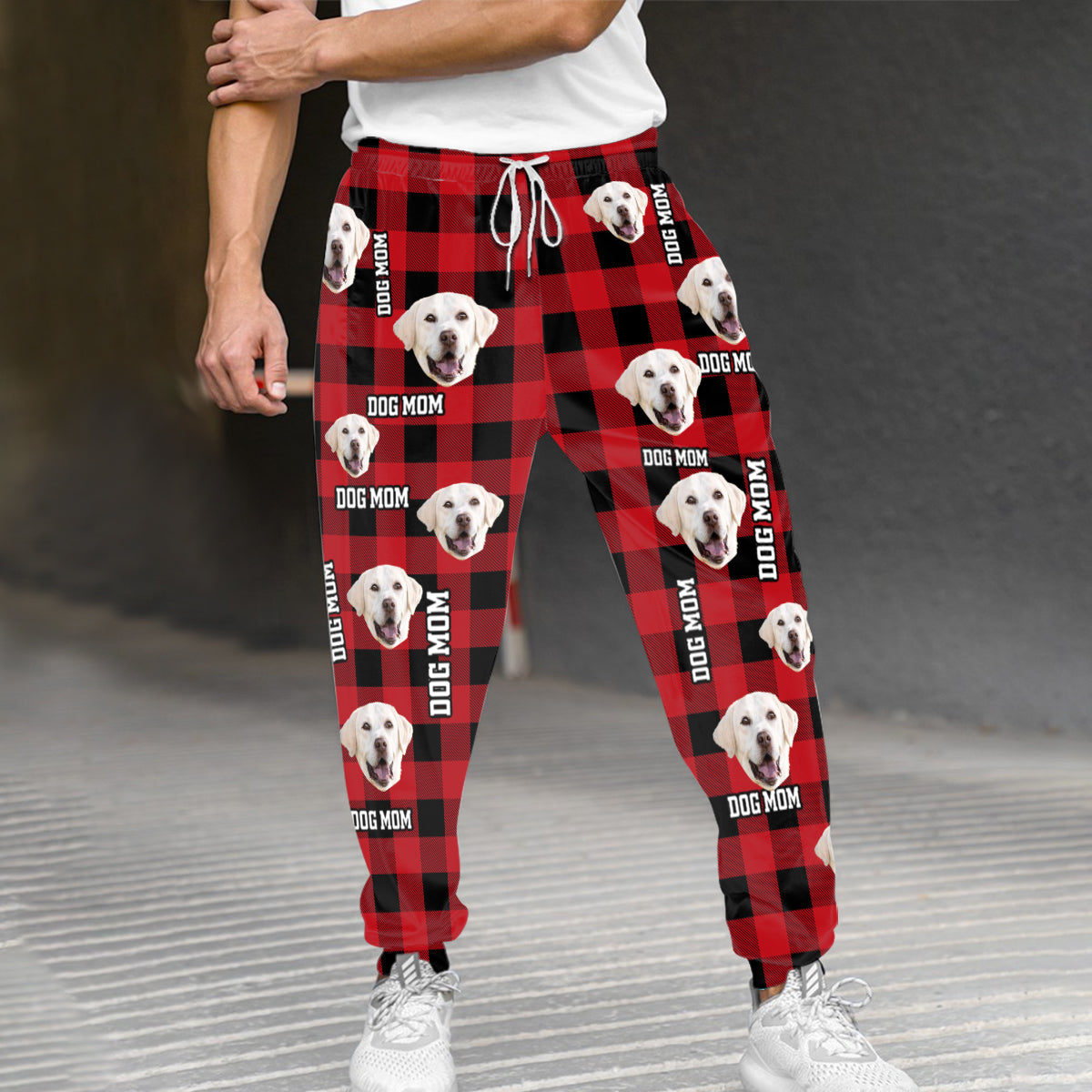 Custom Photo Name Dog Cat - Personalized Dog Unisex Sweatpants